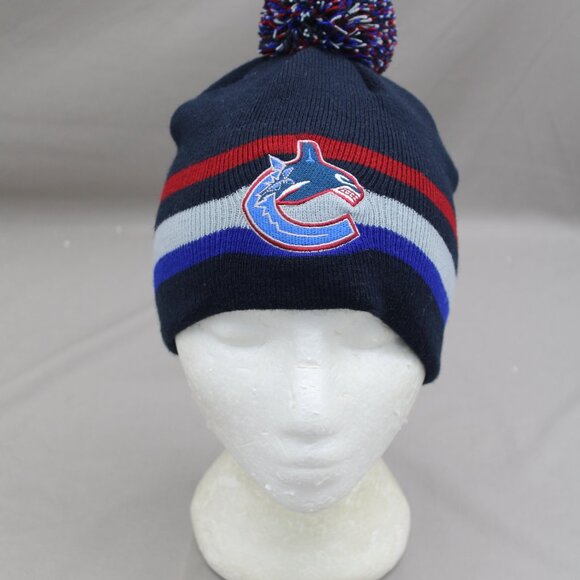Vancouver Canucks Toque - Original Orca Logo - Adult Stretch Fit - Picture 3 of 7